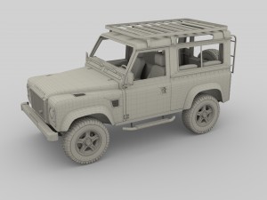 1985 land rover defender 90 with interior ver 6 3D-Modell