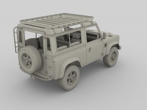 1985 land rover defender 90 with interior ver 6 3D-Modell