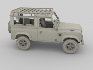 1985 land rover defender 90 with interior ver 6 3D-Modell