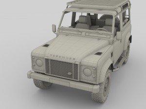 1985 land rover defender 90 with interior ver 6 3D-Modell