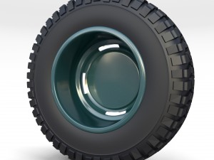 toyota land cruiser fj 40 wheel 2 Modelo 3D