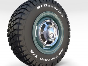 toyota land cruiser fj 40 wheel 2 Modelo 3D