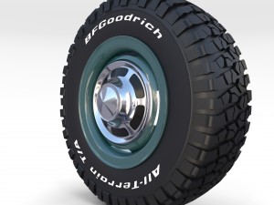 toyota land cruiser fj 40 wheel 2 Modelo 3D