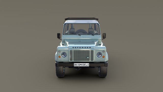 1985 land rover defender 90 with interior ver 7 3D 模型 .c4d .max .obj .3ds .fbx .stl .blend 