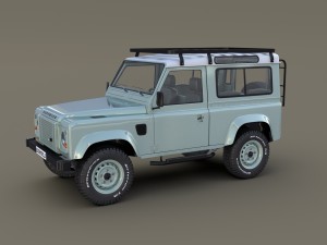 1985 land rover defender 90 with interior ver 7 3D 模型