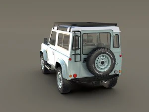 1985 land rover defender 90 with interior ver 7 3D Model