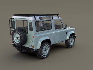 1985 land rover defender 90 with interior ver 7 3D 模型