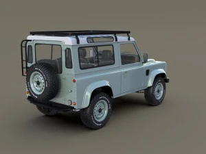 1985 land rover defender 90 with interior ver 7 3D Model