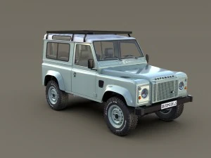 1985 land rover defender 90 with interior ver 7 3D Model