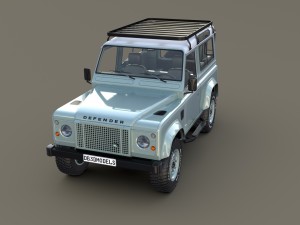 1985 land rover defender 90 with interior ver 7 3D 模型