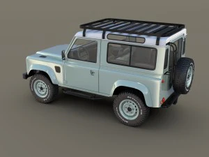 1985 land rover defender 90 with interior ver 7 3D Model