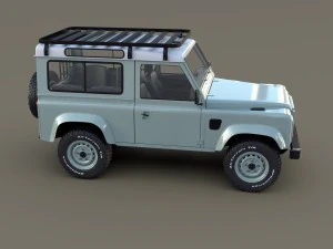 1985 land rover defender 90 with interior ver 7 3D Model