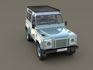 1985 land rover defender 90 with interior ver 7 3D 模型