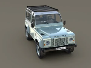 1985 land rover defender 90 with interior ver 7 3D Model