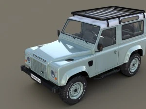 1985 land rover defender 90 with interior ver 7 3D Model