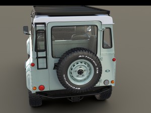 1985 land rover defender 90 with interior ver 7 3D 模型