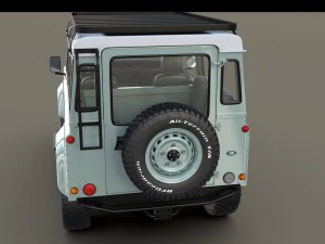 1985 land rover defender 90 with interior ver 7 3D Model