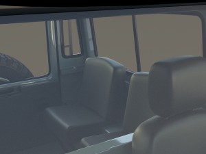 1985 land rover defender 90 with interior ver 7 3D 模型