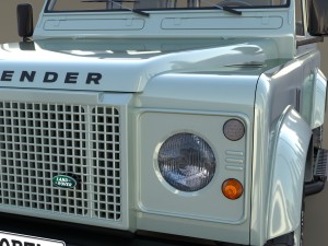 1985 land rover defender 90 with interior ver 7 3D 模型