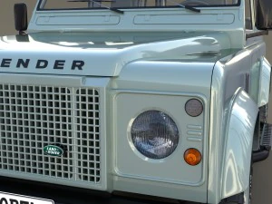 1985 land rover defender 90 with interior ver 7 3D Model