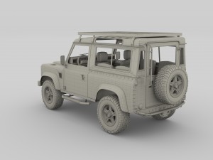 1985 land rover defender 90 with interior ver 7 3D 模型