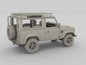 1985 land rover defender 90 with interior ver 7 3D 模型
