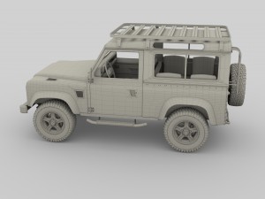 1985 land rover defender 90 with interior ver 7 3D 模型