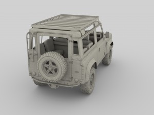 1985 land rover defender 90 with interior ver 7 3D 模型