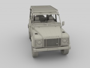 1985 land rover defender 90 with interior ver 7 3D 模型