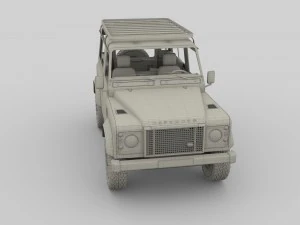 1985 land rover defender 90 with interior ver 7 3D Model