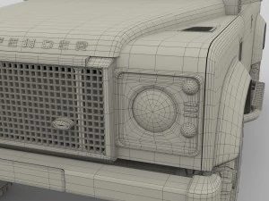 1985 land rover defender 90 with interior ver 7 3D Model