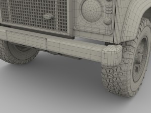 1985 land rover defender 90 with interior ver 7 3D 模型