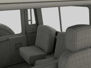 1985 land rover defender 90 with interior ver 7 3D 模型