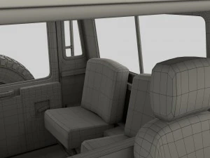 1985 land rover defender 90 with interior ver 7 3D Model