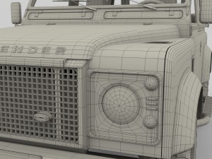 1985 land rover defender 90 with interior ver 7 3D 模型