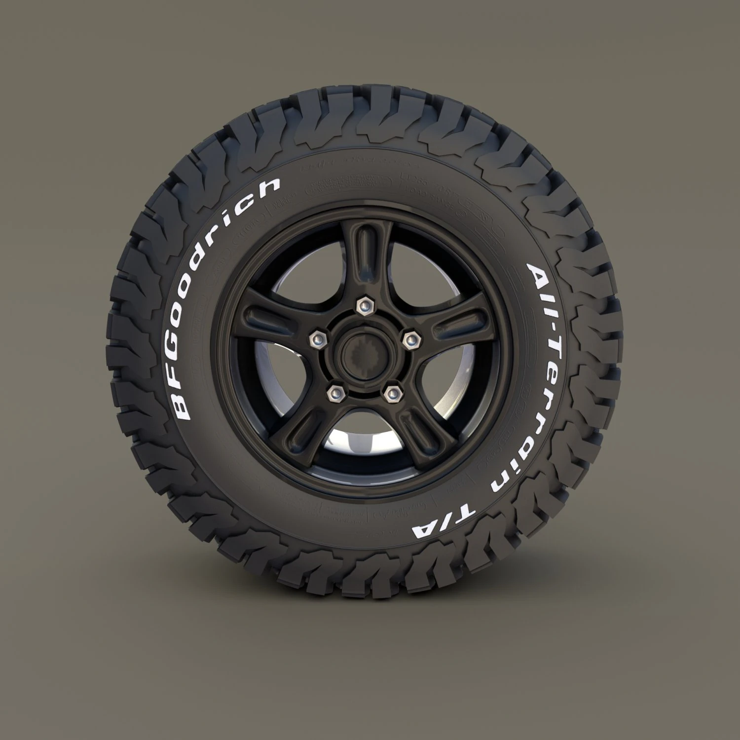 offroad alloy wheel at 3D Model .c4d .max .obj .3ds .fbx .stl .blend 