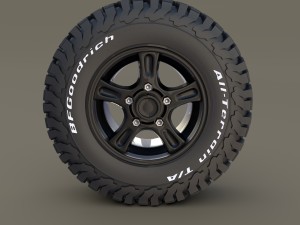 offroad alloy wheel at 3D मॉडल