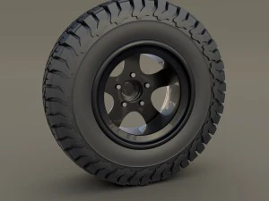 offroad alloy wheel at 3D Model