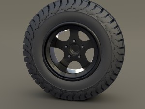 offroad alloy wheel at 3D Модель