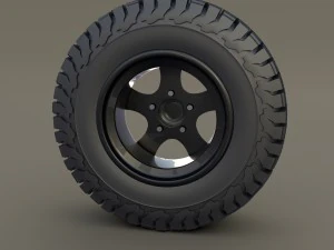offroad alloy wheel at 3D Model