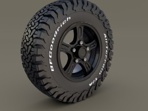 offroad alloy wheel at 3D Модель