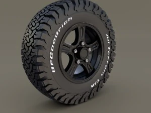 offroad alloy wheel at 3D Model