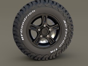 offroad alloy wheel at 3D Модель