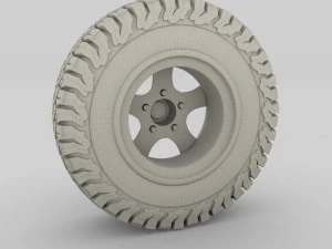 offroad alloy wheel at 3D Model