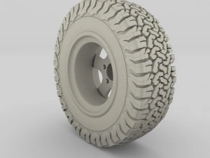 offroad alloy wheel at 3D Model