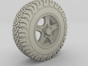 offroad alloy wheel at 3D Model