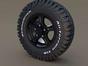 offroad alloy wheel at 3D Модель