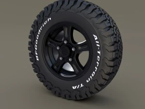 offroad alloy wheel at 3D Model