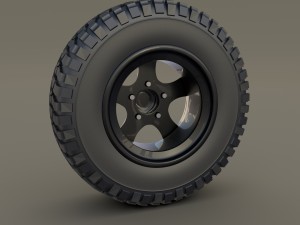 offroad alloy wheel mud 3D Модель