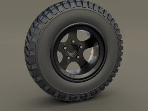 offroad alloy wheel mud 3D Model